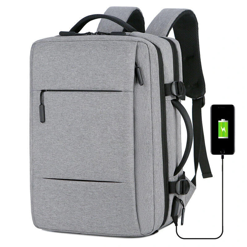 GiftHome UK Premium Expandable Travel Backpack with USB Charging