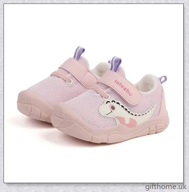 Soft, comfortable toddler shoes in cartoon designs for active play and adventures