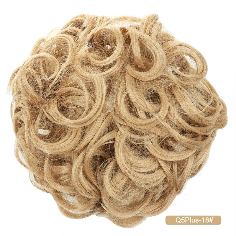 Messy Chignon Donut Hair Bun Pad in Fawn Brown, a versatile hair accessory that provides effortless elegance