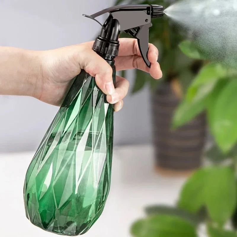 Premium 1000ml diamond-cut watering can with dual-mode spray function for gardening