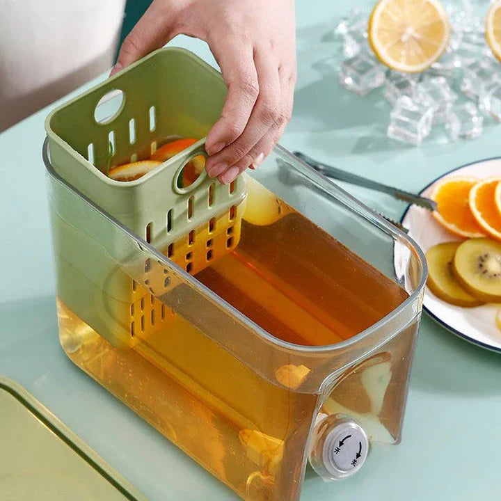 Premium British-Made Home Refrigerator Water Cooler with Tap, featuring a sleek and contemporary design for modern kitchens.