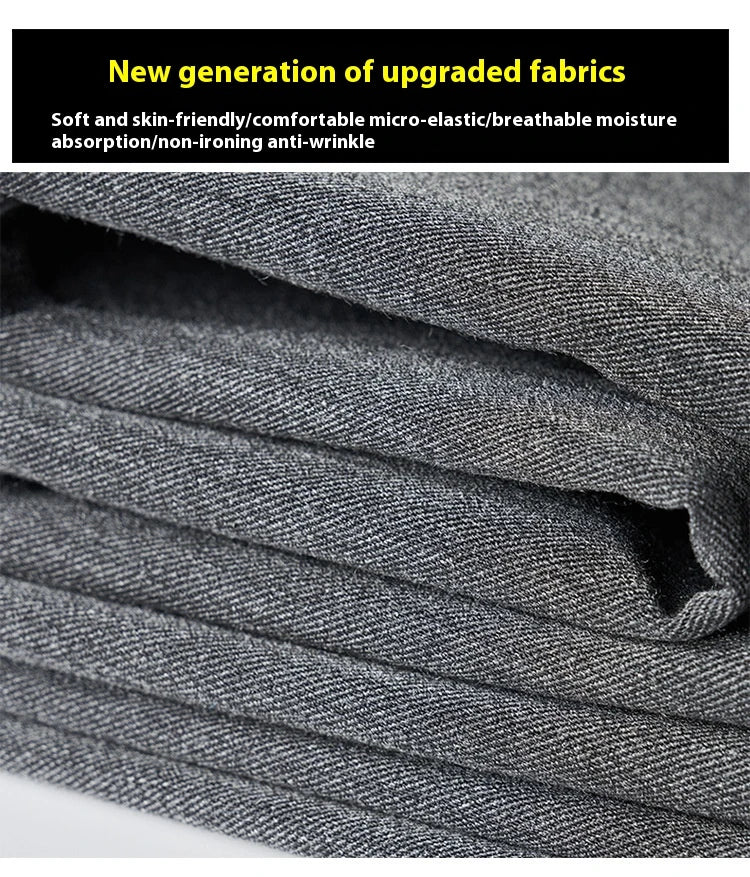 Men's sophisticated stretch trousers with tailored pencil fit, available in a range of classic colours