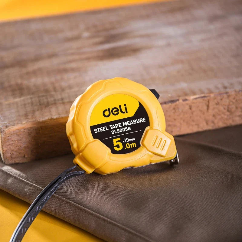 A durable and precise tape measure with a tough ABS case, high-quality steel blade, and innovative features for accurate measurements in any UK project.