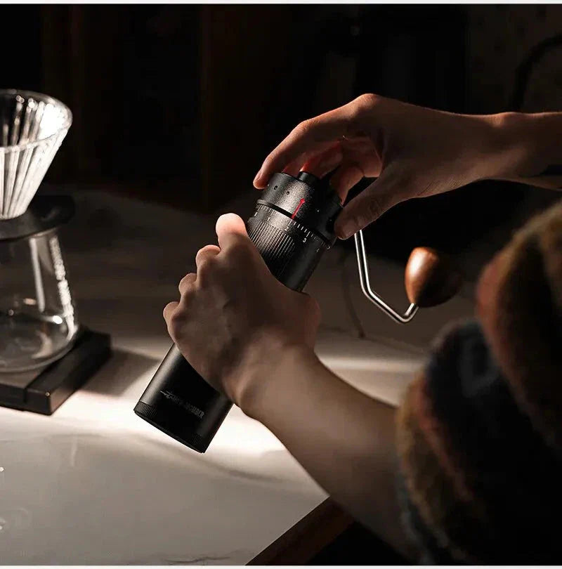 Premium R3 Manual Coffee Grinder with Rapidity-3 grinding core, conical burr, and external grind adjustment for exceptional coffee brewing experience