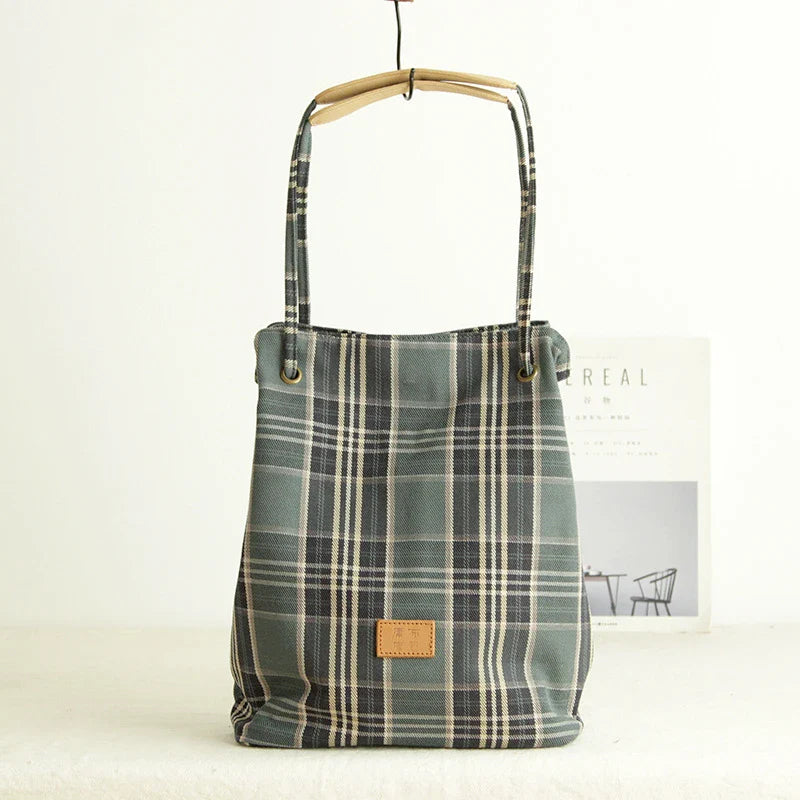 Premium canvas lattice shoulder bag in various colours, featuring a spacious design with secure zipper closure and adjustable strap for comfortable everyday carry