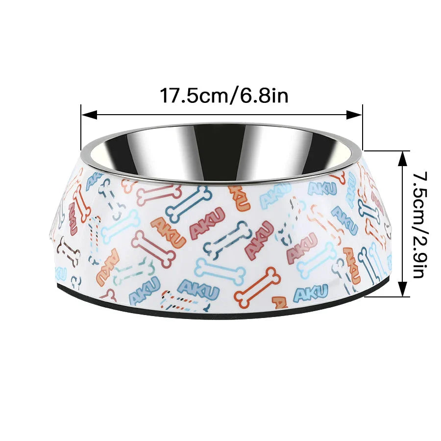 Anti-Tipping Stainless Steel Pet Food and Water Bowl - Durable, Spill-Proof Design for Hassle-Free Mealtime