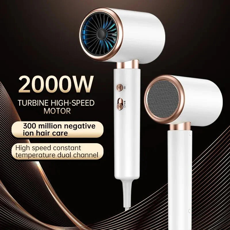 A professional-grade 2200W ionic hair dryer with multiple heat and speed settings for customised salon-quality styling at home