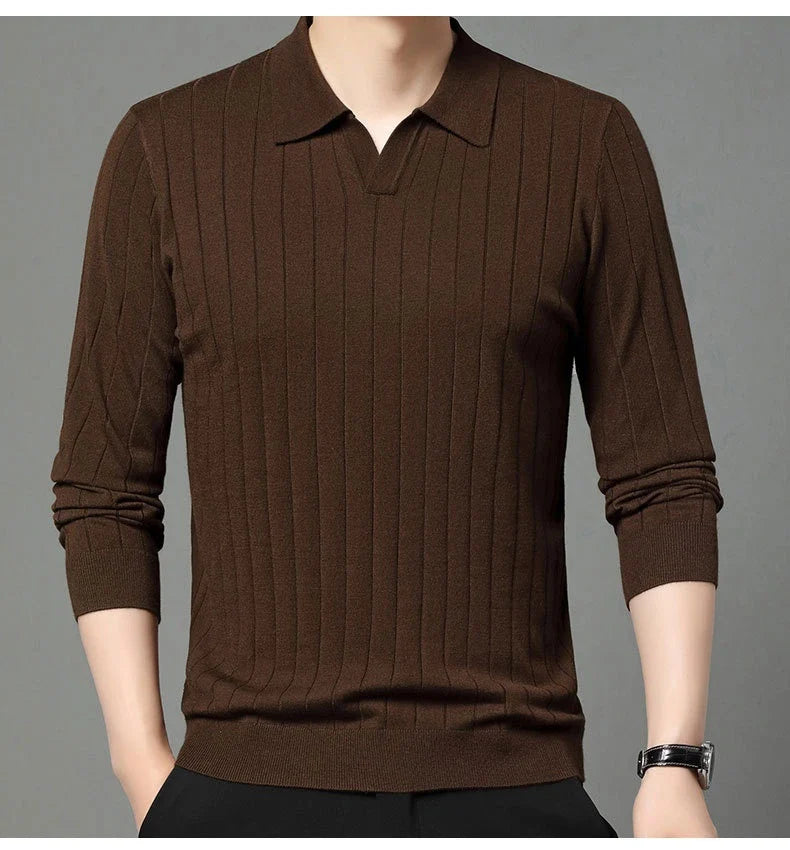 Men's autumn pullover sweater in various colours and sizes, featuring a cosy and versatile design for casual wear