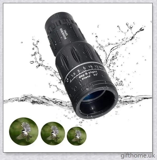 Premium 16X52 high-powered monocular with 52mm objective lens for long-range outdoor viewing and exploration