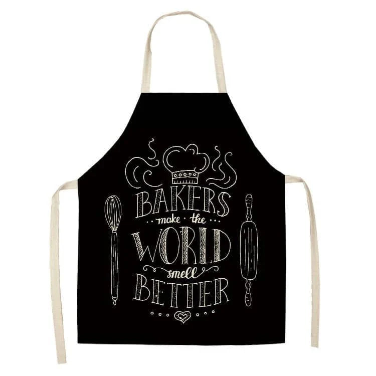 Premium Cotton and Linen Apron in Blue, Green, Grey, and White colors for the modern British kitchen