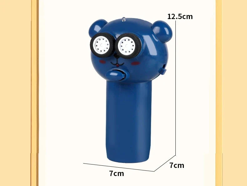 Illuminating rope-driven electric propeller cat toy in blue, with glowing rope and spinning propeller to captivate and entertain your feline companion.
