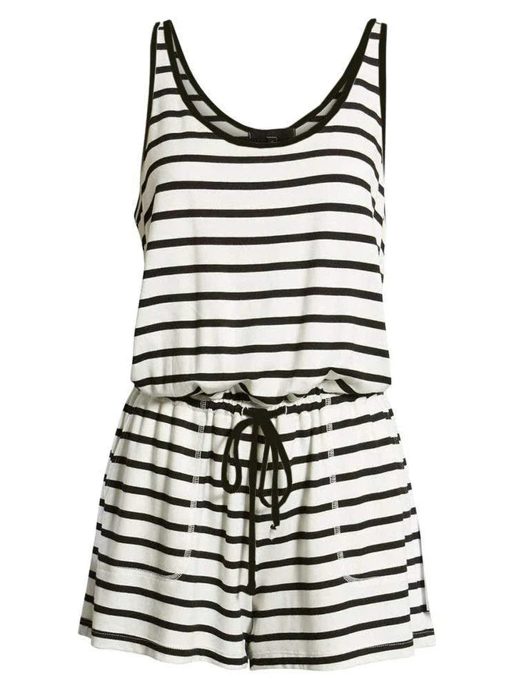 Camisole jumpsuit with drawstring waist, made of premium cotton, available in various colours and sizes