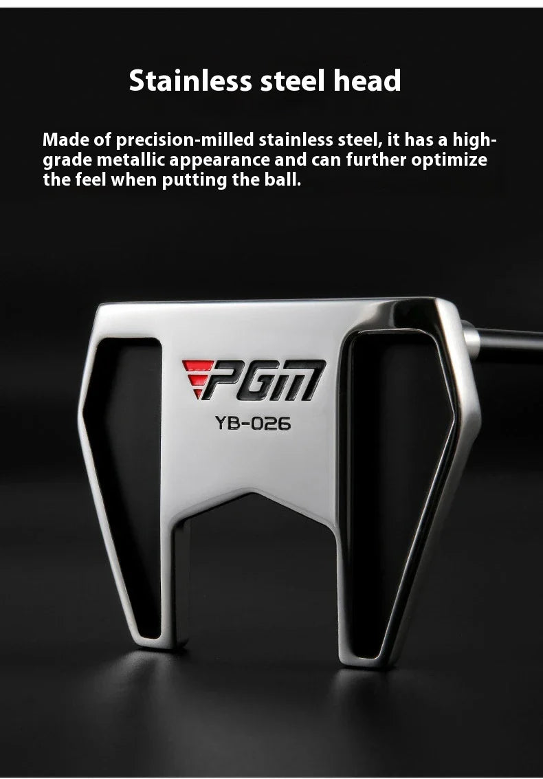 Premium golf putter with low centre of gravity for stable, consistent putting on the green