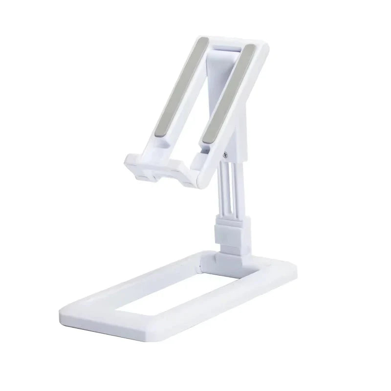 Adjustable and foldable phone stand in pink colour, providing hands-free convenience for work, entertainment, and on-the-go use