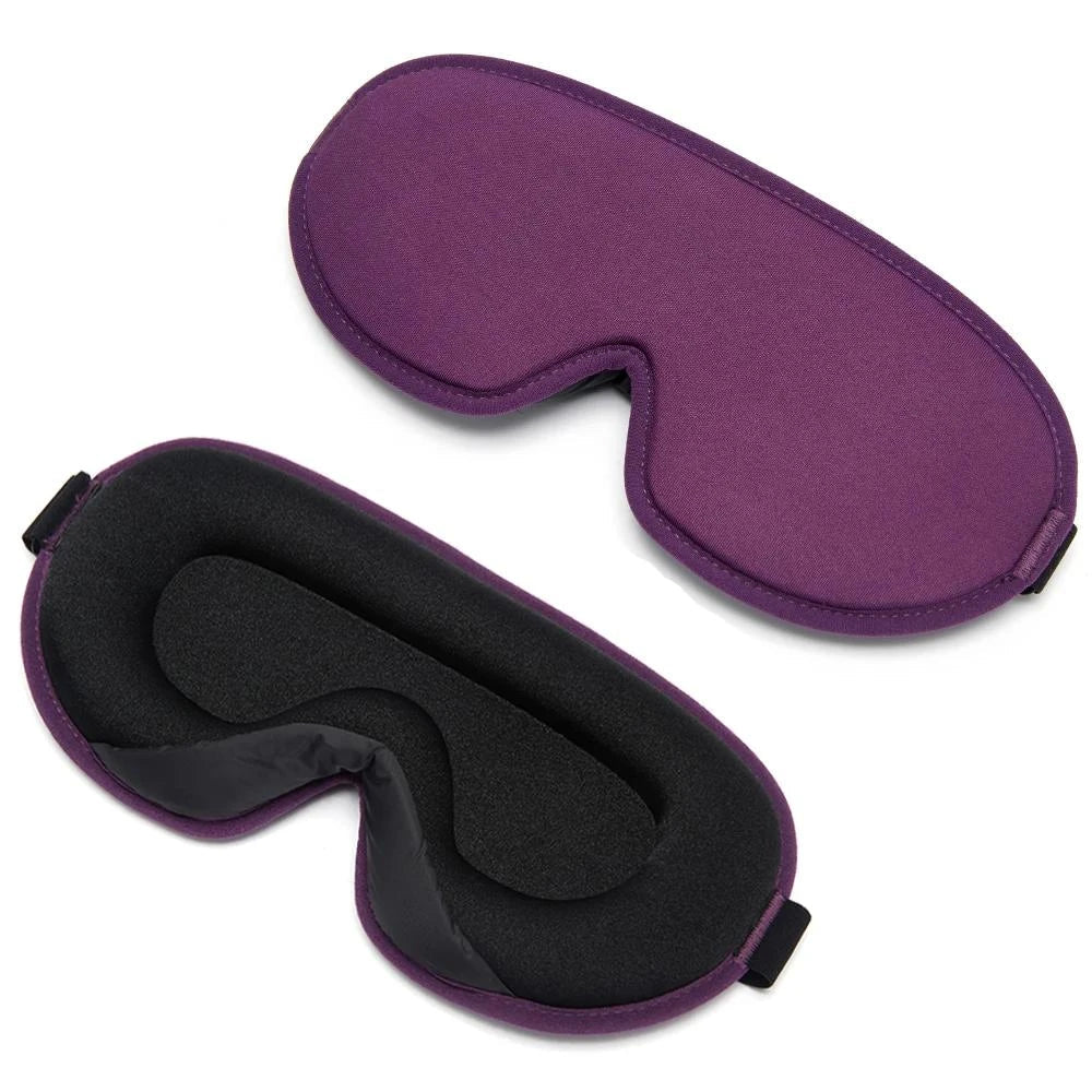 Luxury 3D Memory Foam Silk Sleep Mask for Uninterrupted, Comfortable Sleep