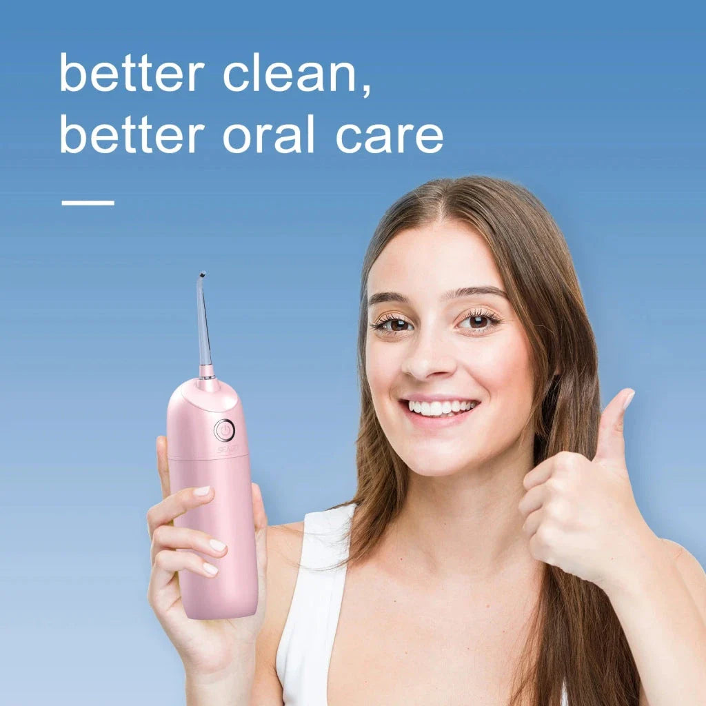 Premium Waterproof Dental Water Flosser with Rechargeable Power and Colour Options