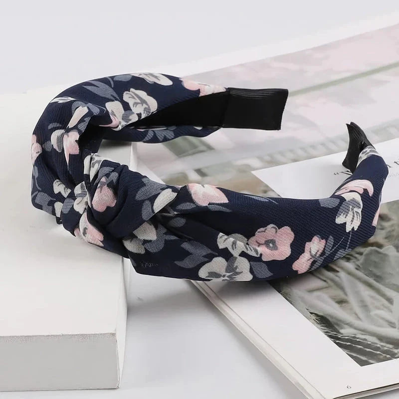 Elegant Wide-Side Fabric Hair Hoop Headband - Premium Quality Hair Accessory