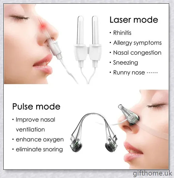 Allergy and Hay Fever Relief Laser Therapy Device - Revolutionary British-made nasal treatment for clearing congestion and restoring sense of smell