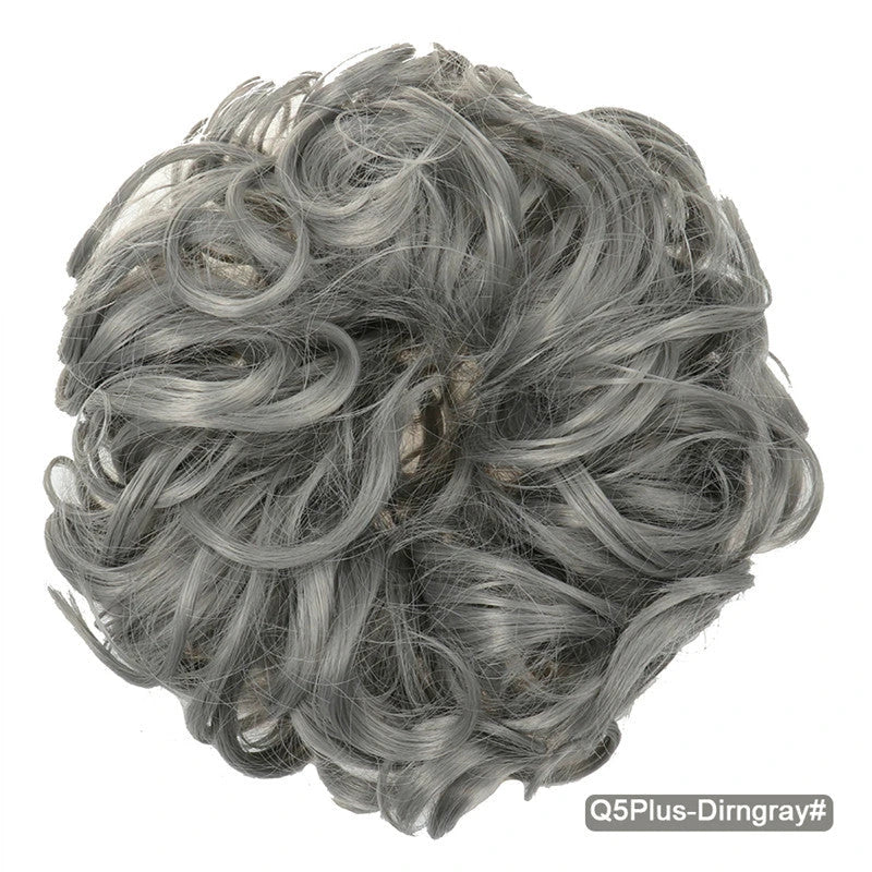 Messy Chignon Donut Hair Bun Pad in Fawn Brown, a versatile hair accessory that provides effortless elegance