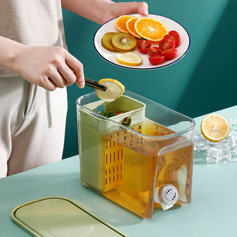 Premium British-Made Home Refrigerator Water Cooler with Tap, featuring a sleek and contemporary design for modern kitchens.