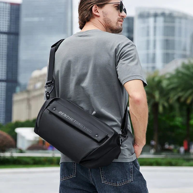 Versatile Chest Bag for Men - Premium Oxford Cloth Utility Bag with Multiple Pockets and Water-resistant Design
