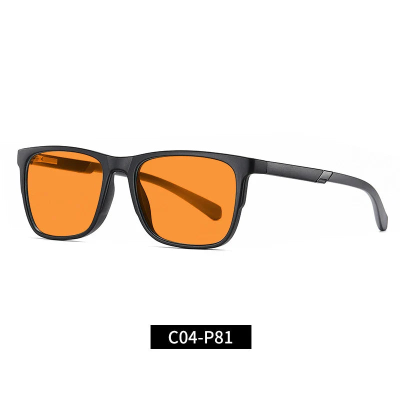 Cross-border Wild 2309 Orange Anti-Blue Light UV Glasses with stylish full-rim frame and protective lenses