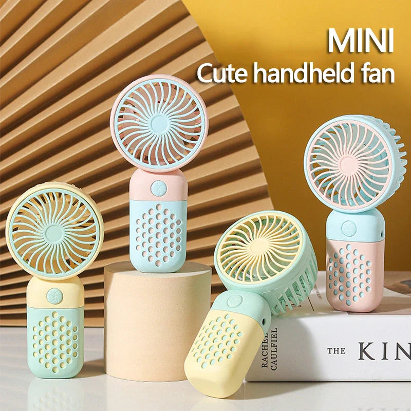 Compact USB Mini Handheld Fan - Sleek, Quiet, and Portable Design for Refreshing Cooling Anywhere