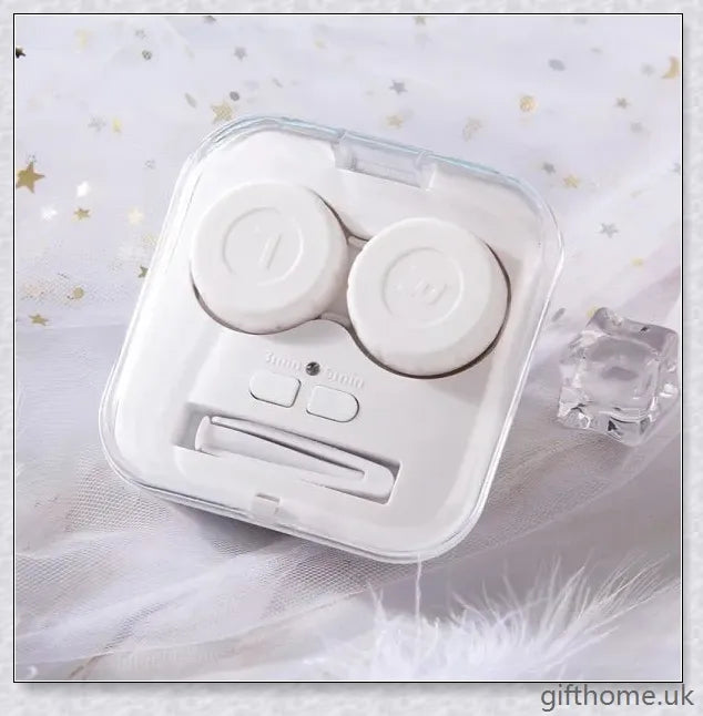 Automatic contact lens cleaning device with vibration technology for hassle-free lens care