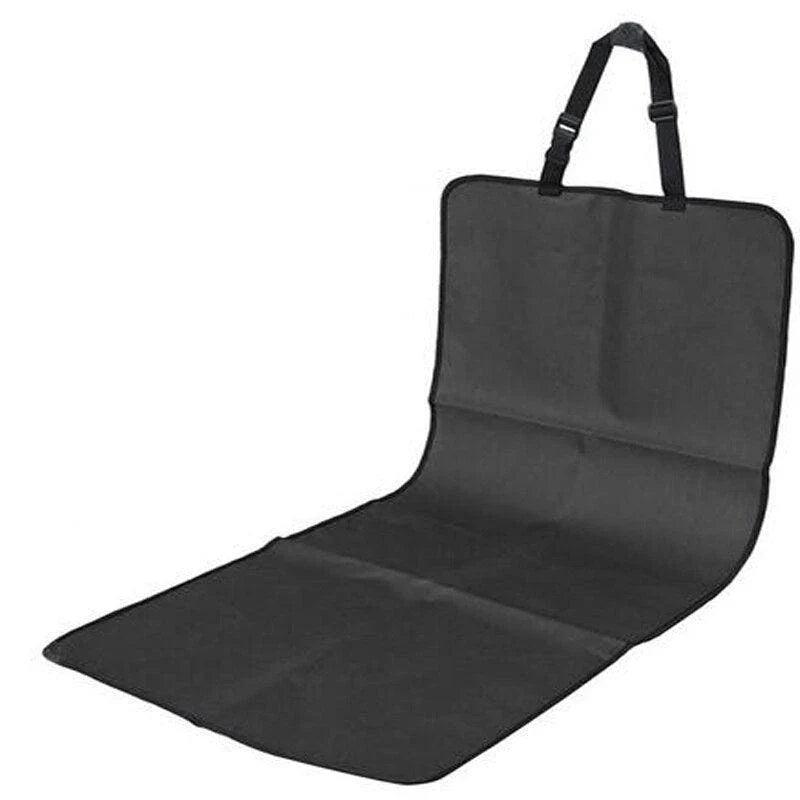 Premium waterproof pet car seat cover in red, designed to protect vehicle's back bench from dirt, fur, and spills