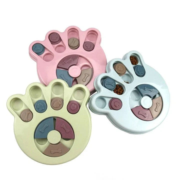 Puzzled Interactive Feeding Bowl for Dogs - Durable Polypropylene Bowl with Puzzle Design to Promote Foraging and Mental Stimulation