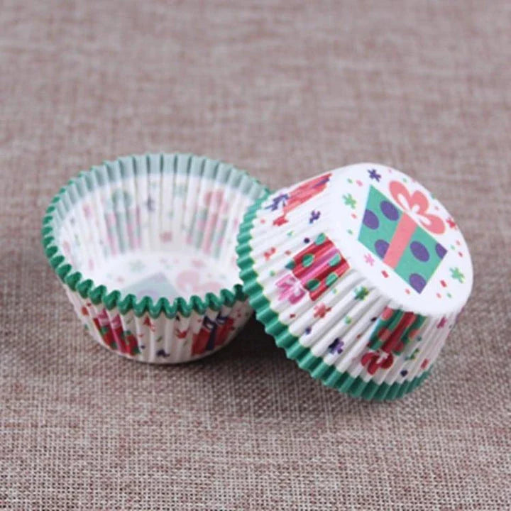 Premium British-made paper cupcake liners in a mixed colour pack, perfect for baking delicious treats at home