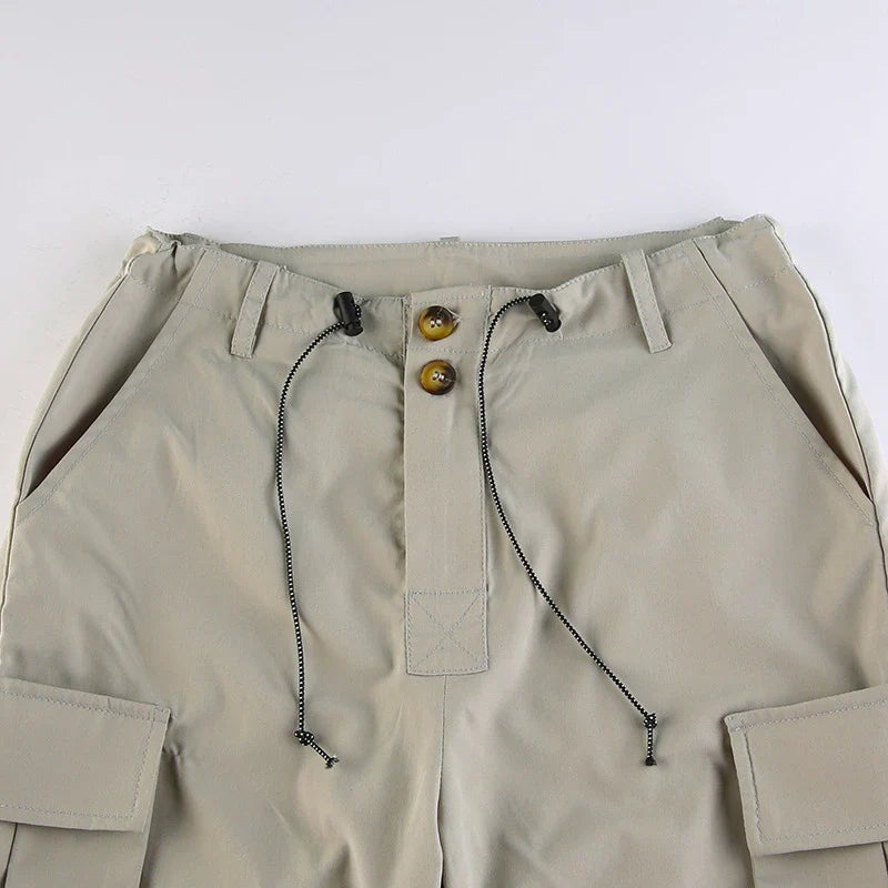 Personalised side pocket cargo trousers in grey, featuring a relaxed fit and practical pockets for everyday use.
