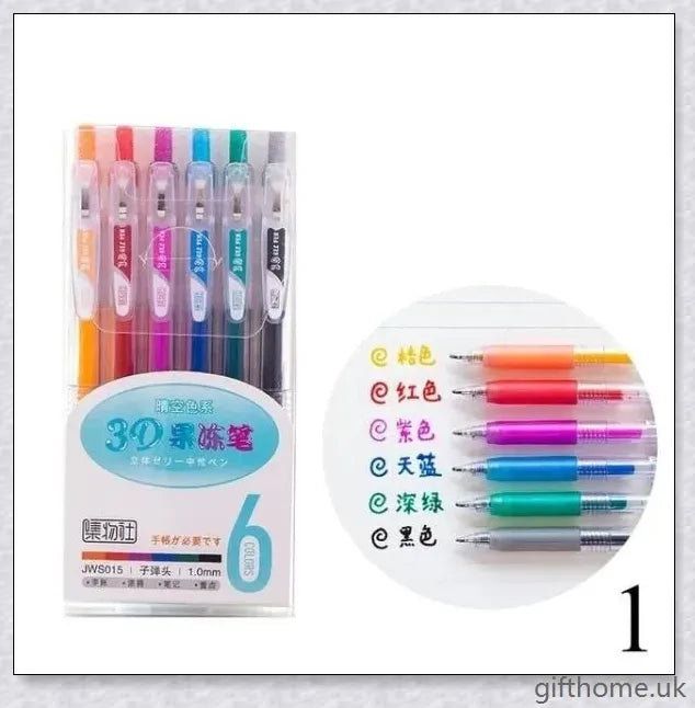 Vibrant 3D Jelly Pen with assorted colours, perfect for creative projects and artistic expression