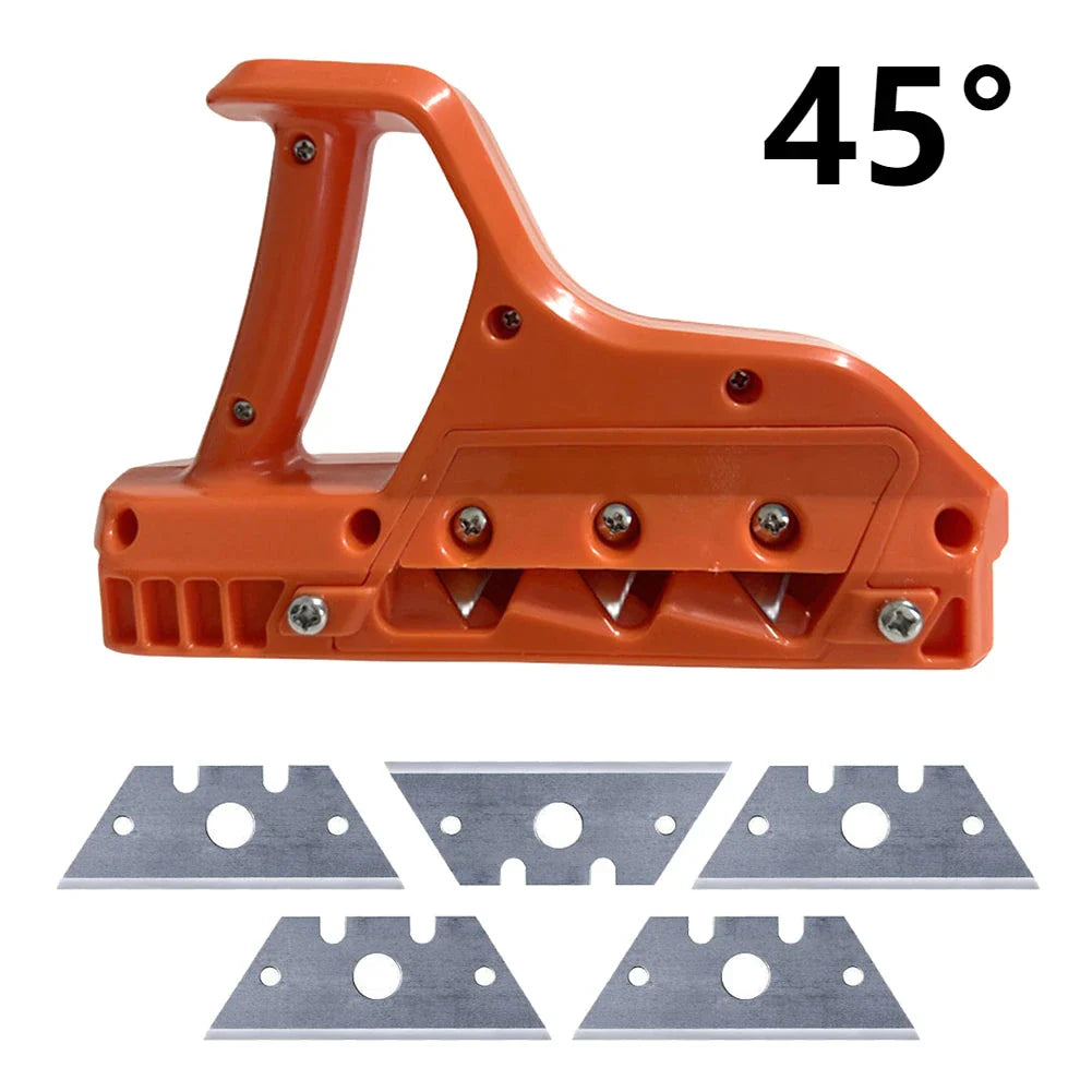 Professional drywall hand plane with adjustable 45/60-degree blade for precision chamfering and woodworking tasks