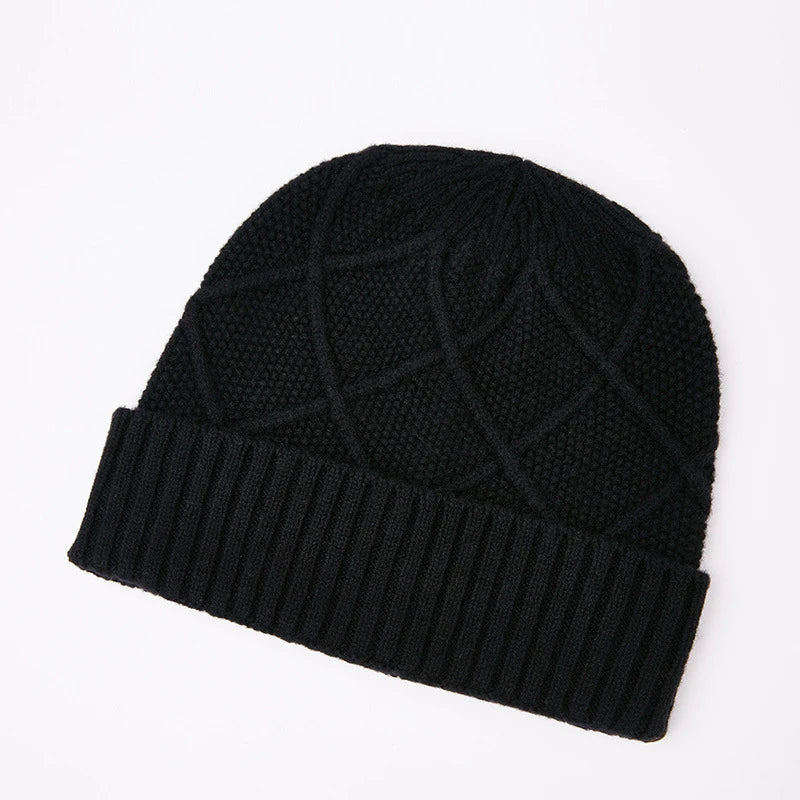 Premium knitted hat in various colours with a dome-shaped design, concave stripe pattern, and adjustable fit for warm outdoor fashion