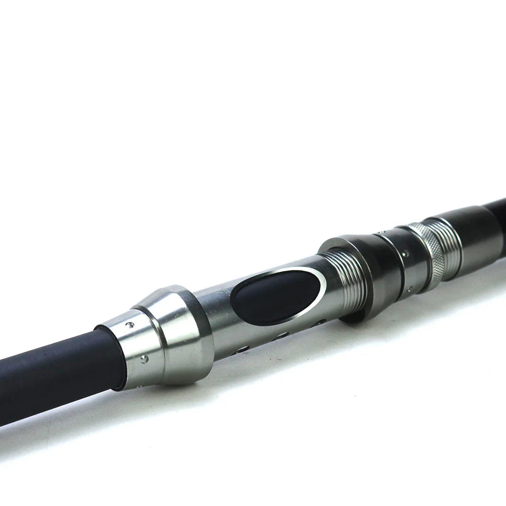 Premium telescopic sea fishing rod made of carbon fibre with adjustable length from 2.1 to 3.0 metres for versatile saltwater angling