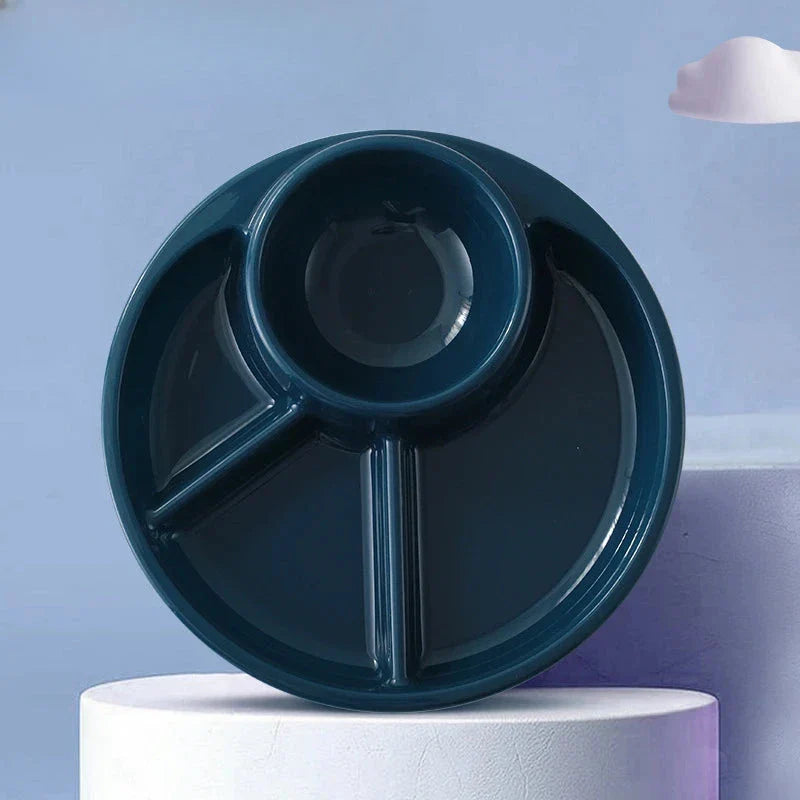 Bariatric portion control plate with divided compartments for balanced meals