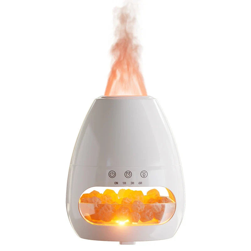 Stylish aroma diffuser with elegant design options, including white, light wood grain, marble pattern, and dark wood grain finishes