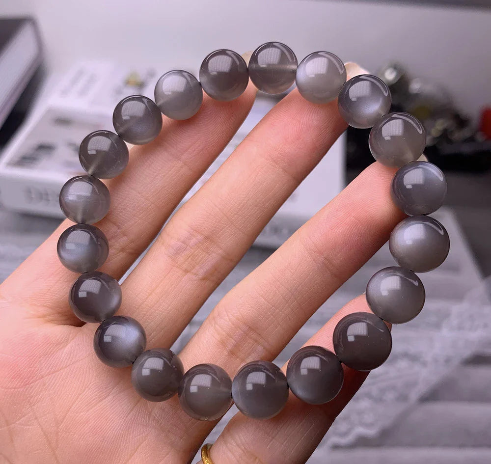 Black Moonlight Crystal Bracelet - A stylish and elegant accessory with a sleek, minimalist design