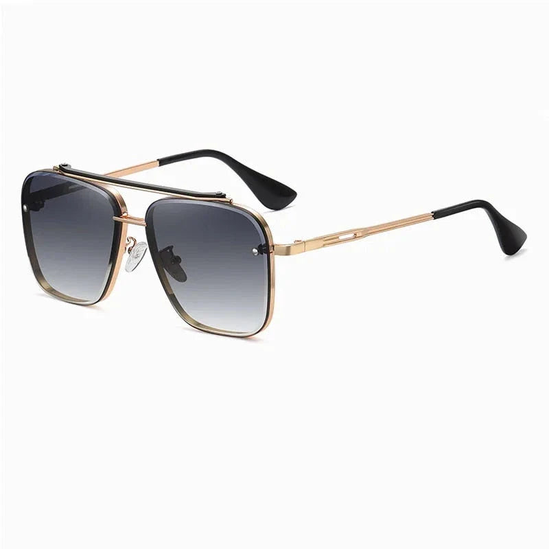 Sophisticated gradient pilot sunglasses with durable alloy frame and UV400 protected lenses for stylish British men