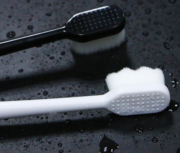 Premium soft-bristle toothbrush with multiple design options for gentle dental cleaning