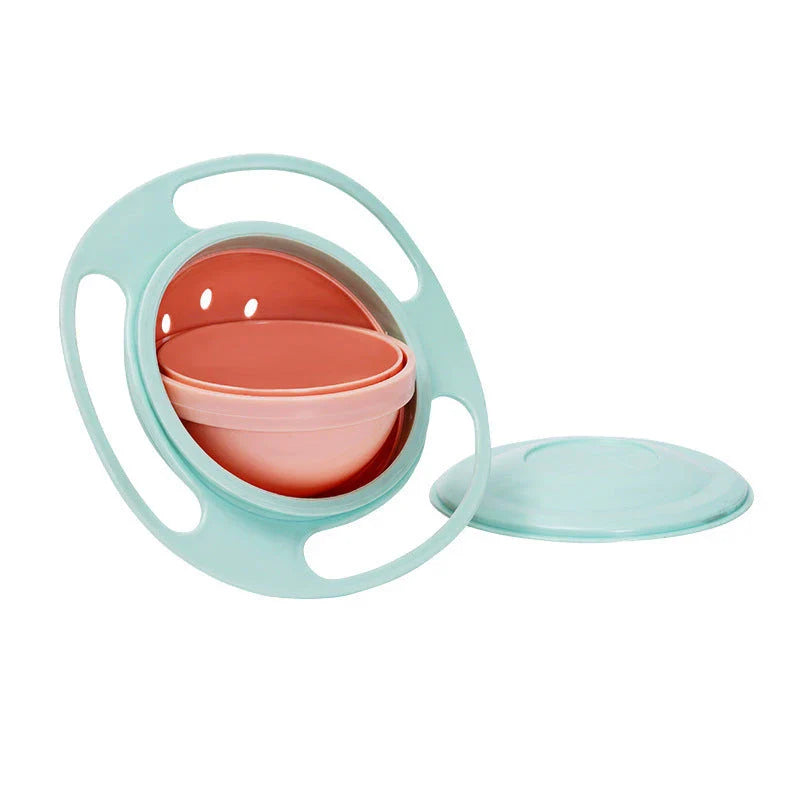Trendha 360° Spill-Proof Gyroscopic Toddler Feeding Bowl in Pink