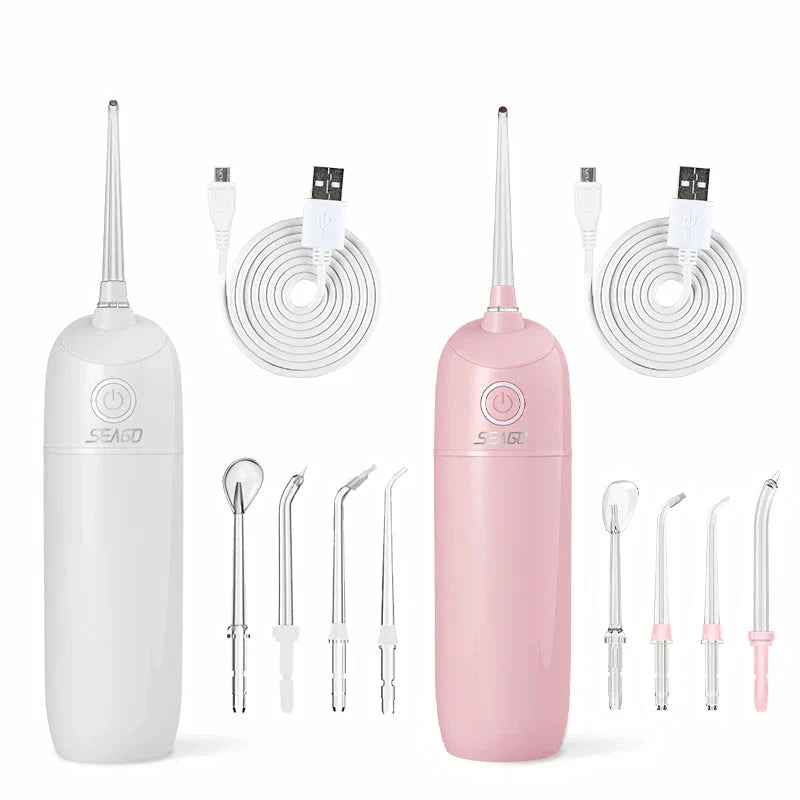 Premium Waterproof Dental Water Flosser with Rechargeable Power and Colour Options
