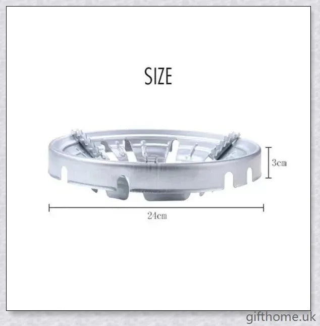 Premium gas stove flame diffuser with even flame distribution and anti-skid blades for fuel-efficient cooking