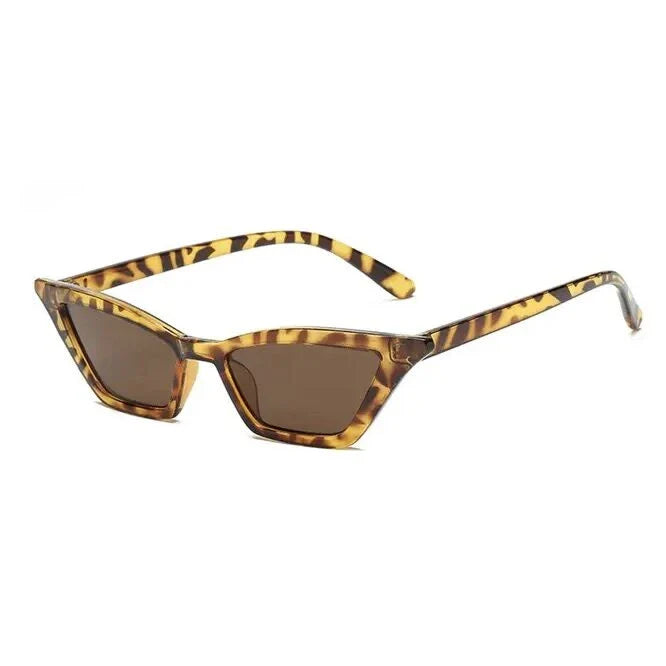 Trendy cat-eye sunglasses with polycarbonate lenses that provide UV400 protection and anti-reflective coating for enhanced clarity