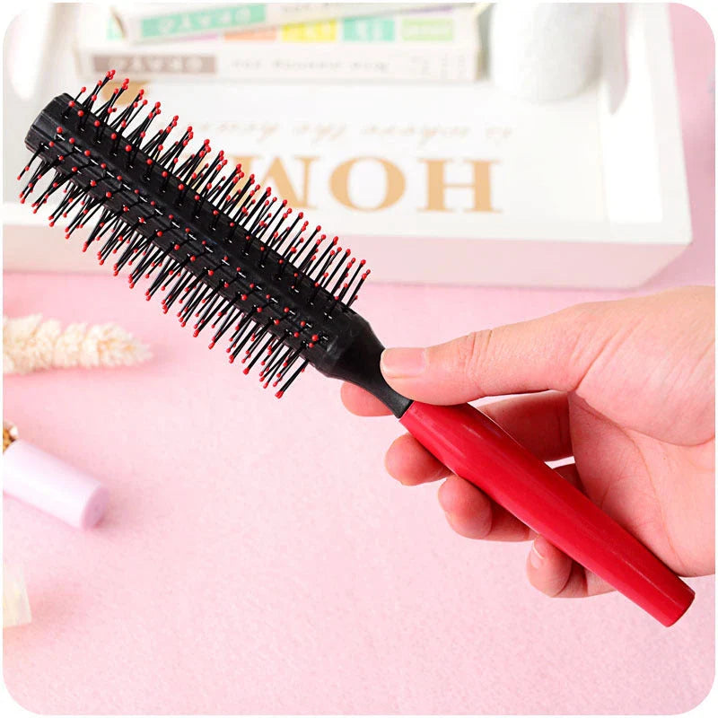 Professional Plastic Curling Hair Brush - Achieve salon-quality curls and enjoy a gentle scalp massage for lustrous, healthy hair