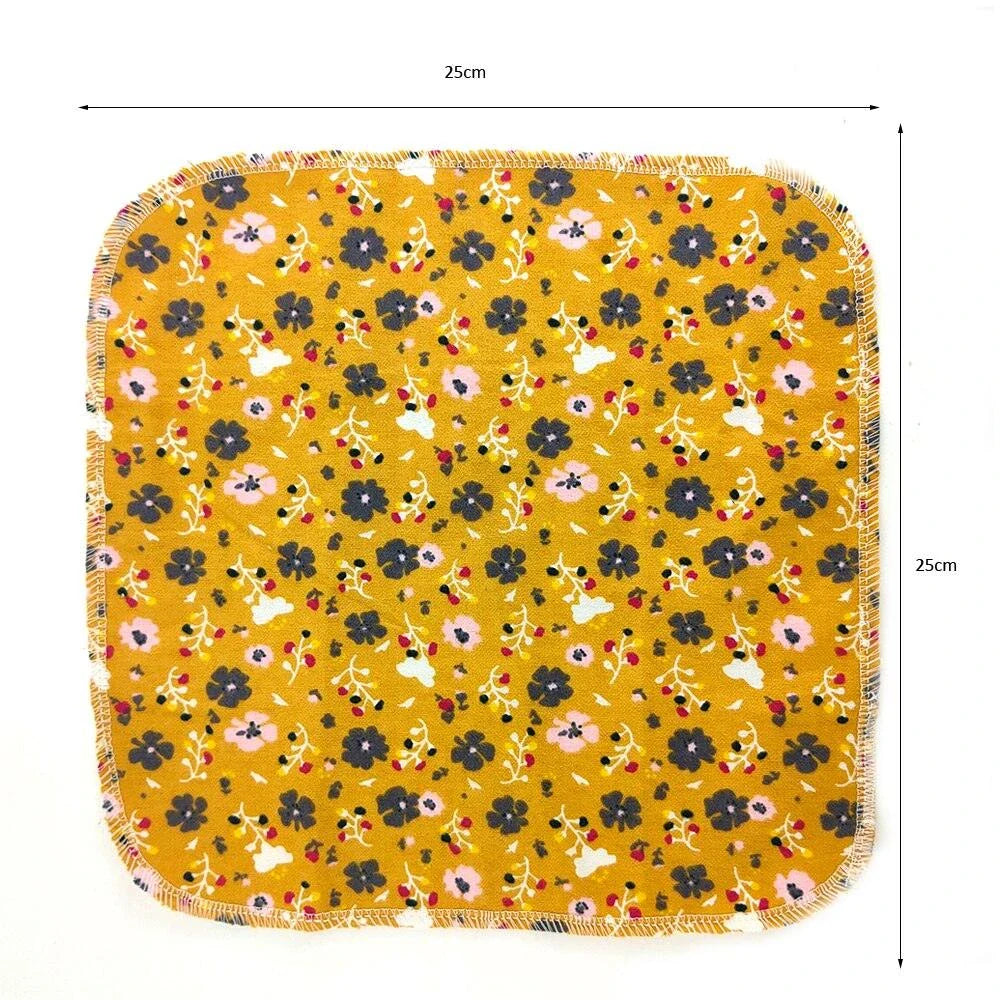 Premium cotton cleaning cloths in vibrant colours for efficient, streak-free cleaning on various household surfaces