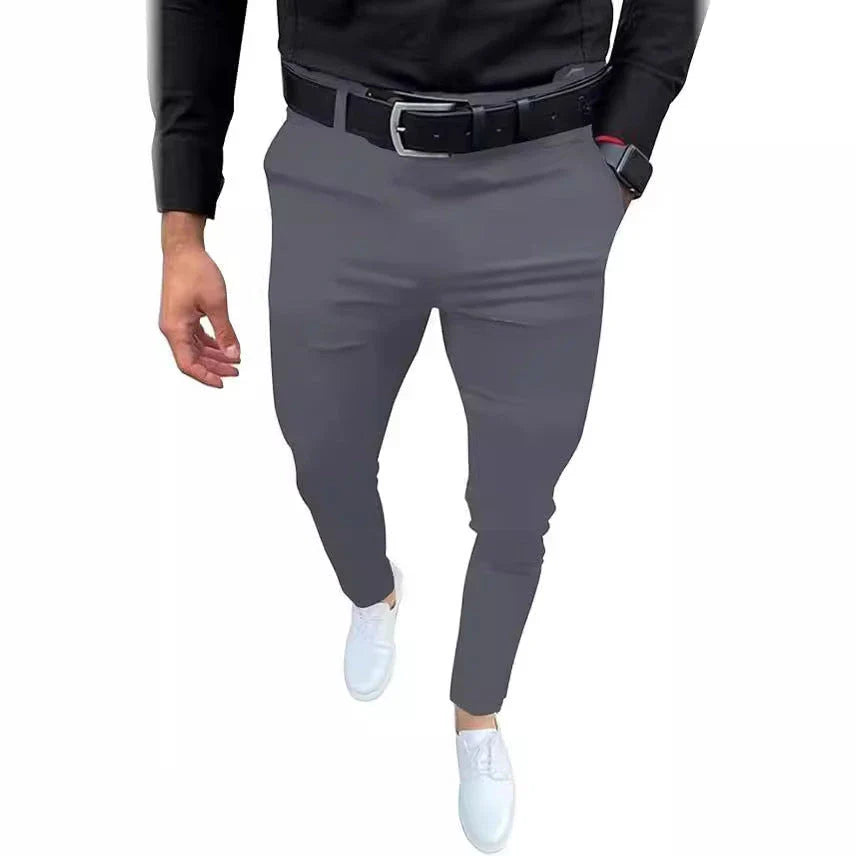 Casual ankle-length pants with stylish button details, available in a range of versatile colours