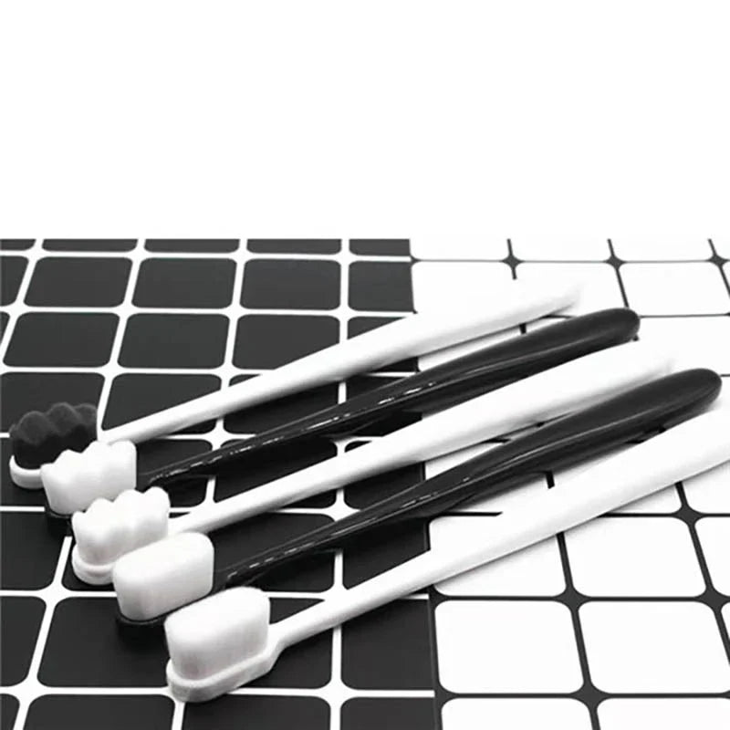 Premium soft-bristle toothbrush with multiple design options for gentle dental cleaning