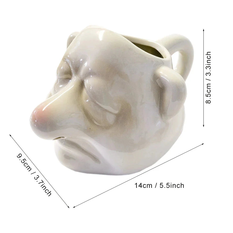 Ceramic Big Nose Egg Separator, a quirky and practical kitchen tool for effortless egg separation